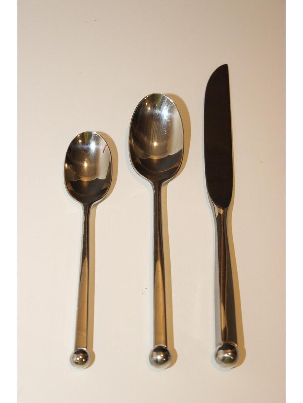 Sasaki Japan Ward Bennett Orbit Knife, Teaspoon, Soup Spoon Flatware